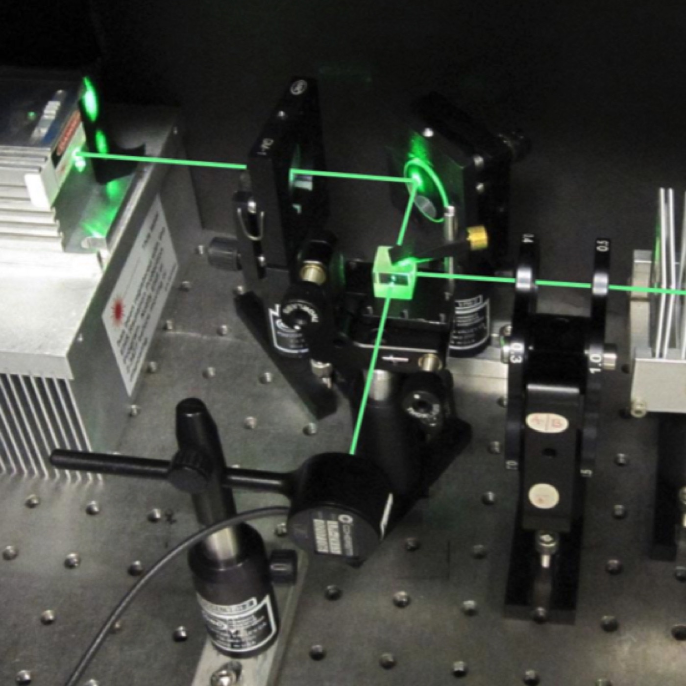 The optical setup at MIT